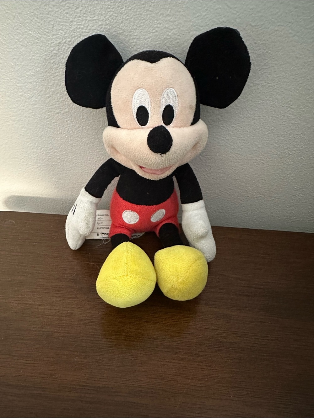 Disney Classic Mickey Mouse Plush - Black, Red, Yellow, White